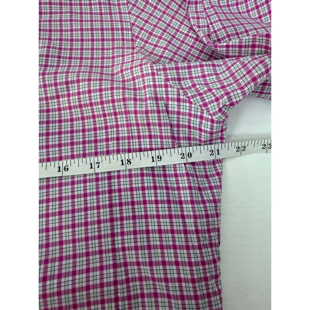 READ Ralph Lauren Mens Pony Pink Plaid Button Down Shirt Long Sleeve Top M - Picture 12 of 15